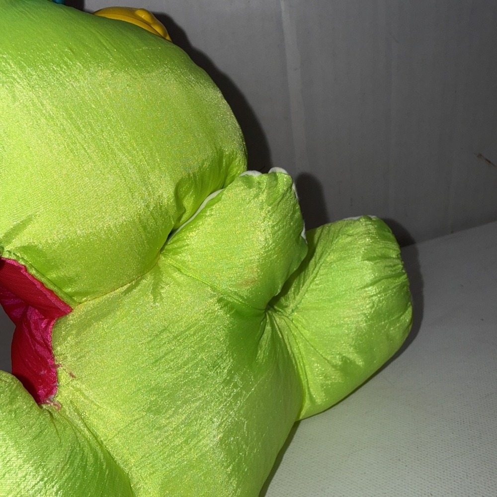 Vintage 1991 Fisher Price Puffalumps Dino Hot PinkDinosaur Plush Toy - Picture 4 of 10